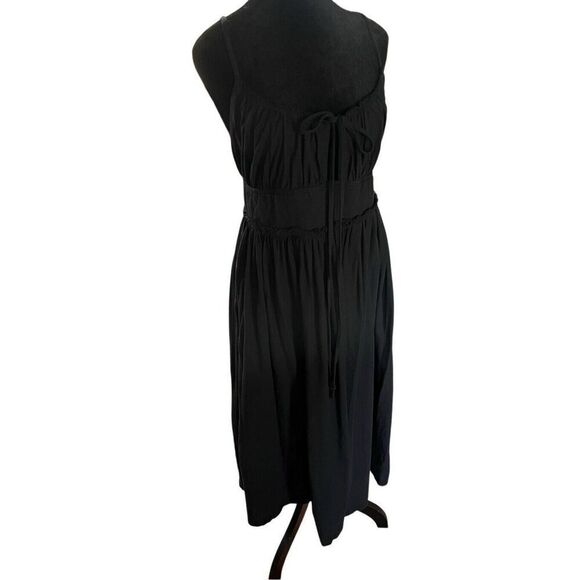 Ulla Johnson Freya Cotton Spaghetti Strap Sundress Dress Black Noir Women’s 8 - Picture 2 of 15